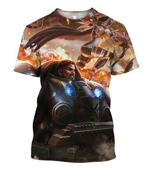 3D All Over Print terran Heroes of the storm Starcraft Hoodie-Apparel-Phaethon-T-Shirt-S-Vibe Cosy™