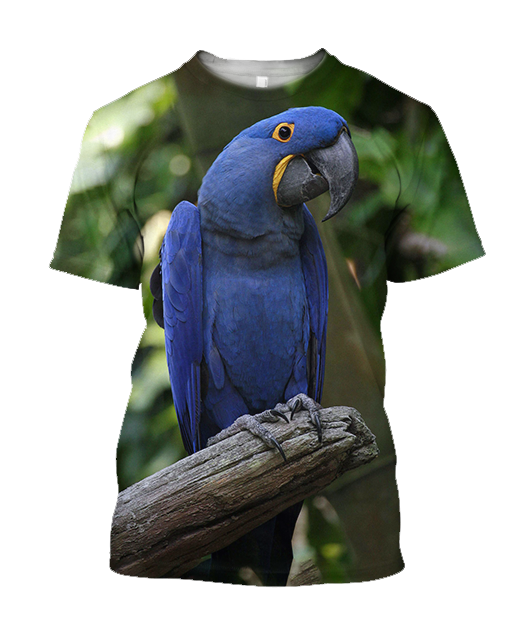 3D All Over Print Blue Macaw Parrot Hoodie-Apparel-PHL-T-Shirt-S-Vibe Cosy™