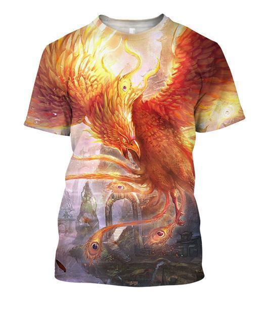 Surrealist Phoenix 3D All Over Printing Shirts-Apparel-Phaethon-T-Shirt-S-Vibe Cosy™