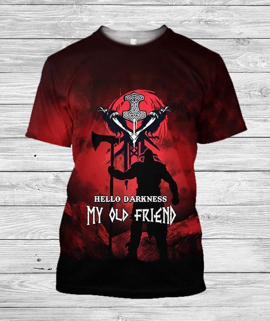 3D Printed Vikings Raider Clothes-Apparel-HP Arts-T-Shirt-S-Vibe Cosy™