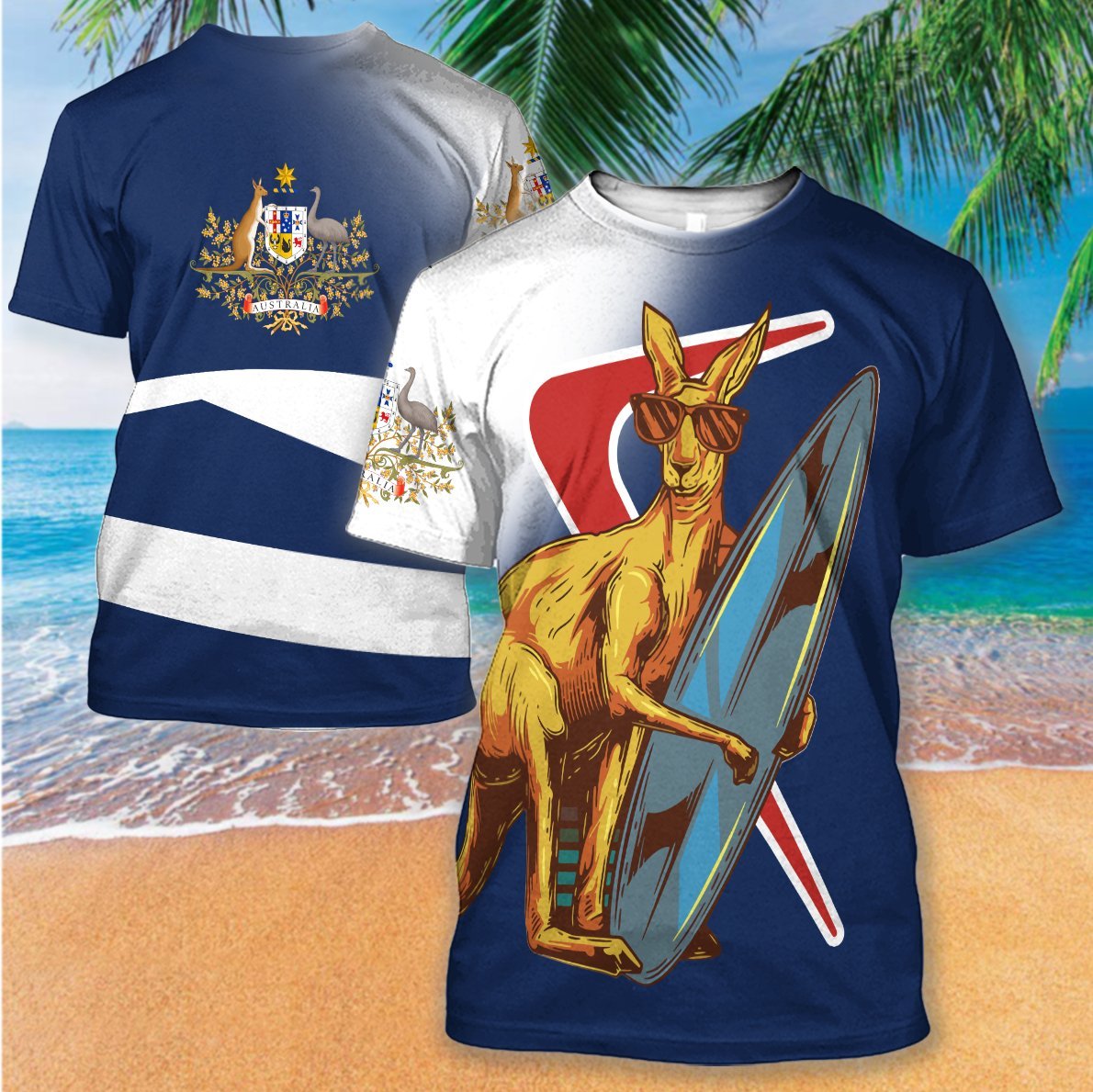 Kangaroo And Boomerang Of Australia Hoodie-Apparel-HD09-T-Shirt-S-Vibe Cosy™
