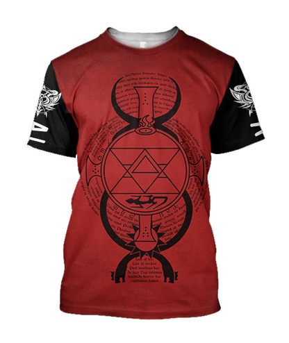 Alchemy 3D All Over Printed Shirts Hoodie JJ030103-Apparel-MP-T-Shirt-S-Vibe Cosy™
