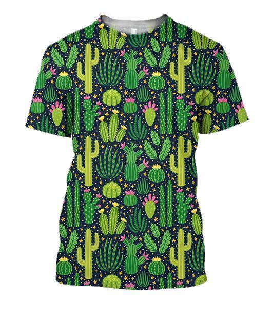 3D All Over Printing Green Cactus Shirt-Apparel-NTH-T-Shirt-S-Vibe Cosy™