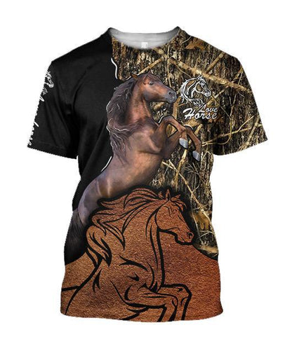 Beautiful Horse Shirt Muddy Design - Winter Set for Men and Women JJ111201-Apparel-NNK-Hoodie-S-Vibe Cosy™