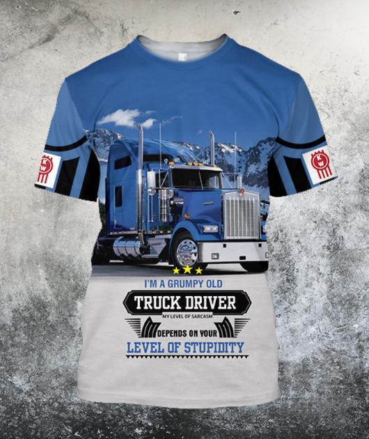 3D All Over Printed Truck Driver Hoodie-Apparel-HP Arts-T-Shirt-S-Vibe Cosy™