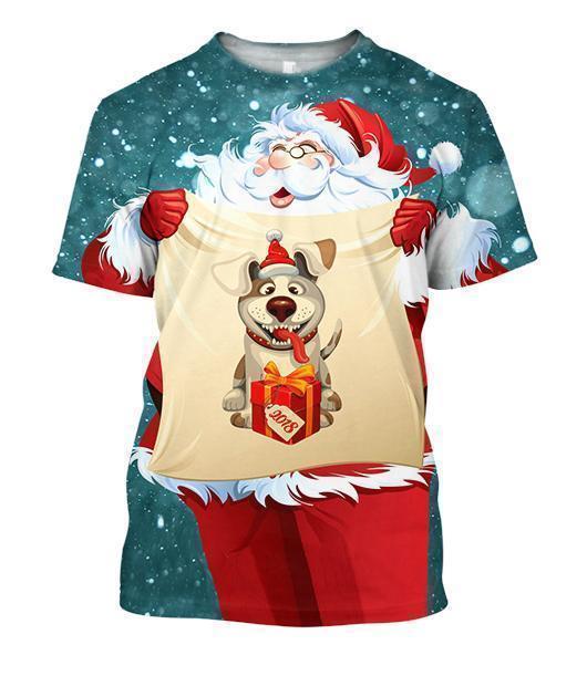 All Over Printed Santa Ugly Christmas and Shorts-Apparel-Phaethon-T-Shirt-S-Vibe Cosy™