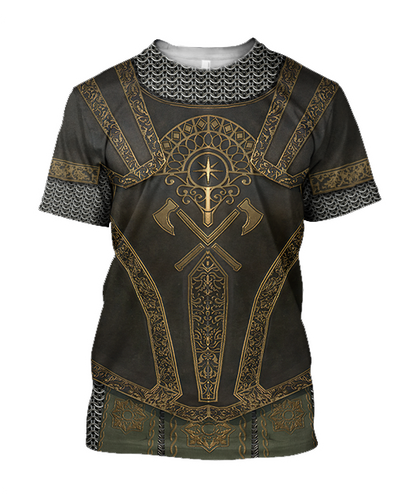 3D printed Knight Armor Tops MP810-Apparel-MP-T-shirt-S-Vibe Cosy™