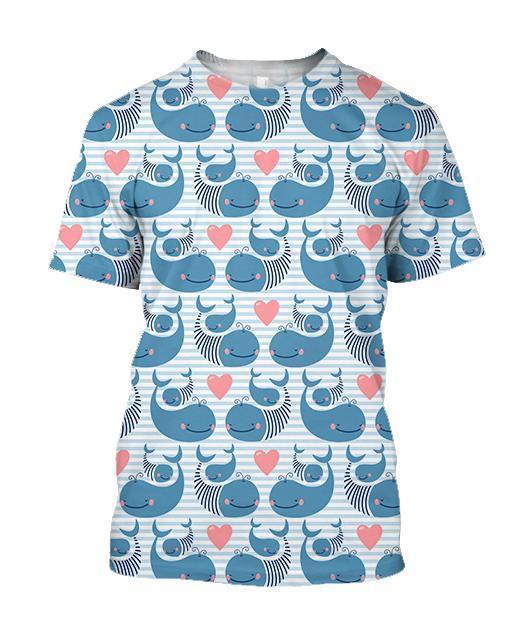 3D All Over Mother Dolphin Hoodie-Apparel-Khanh Arts-T-Shirt-S-Vibe Cosy™