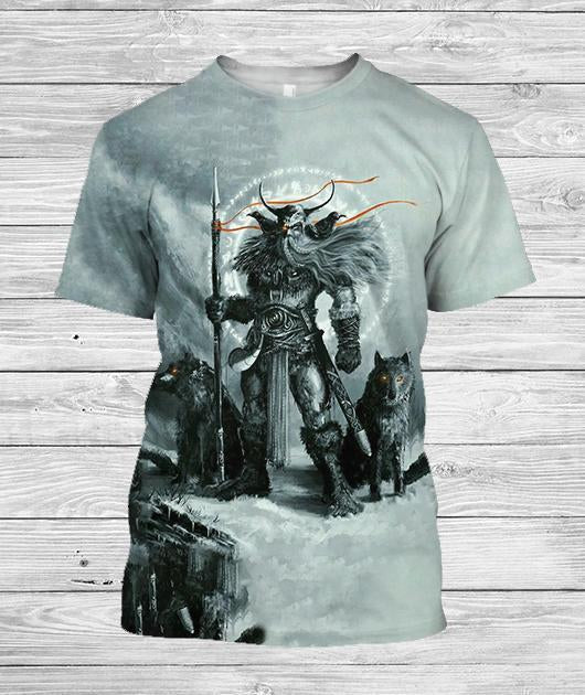 3D All Over Printed Viking T-shirt-Apparel-HP Arts-T-Shirt-S-Vibe Cosy™