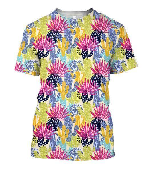 All Over Printing beautiful Cacti Shirt-Apparel-Phaethon-T-Shirt-S-Vibe Cosy™