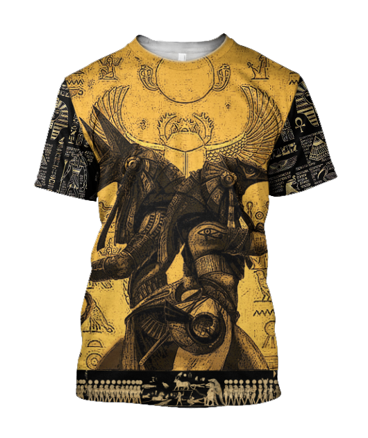 Anubis Ancient Egypt 3D All Over Printed Hoodie Clothes JJ070302-Apparel-MP-T-Shirt-S-Vibe Cosy™