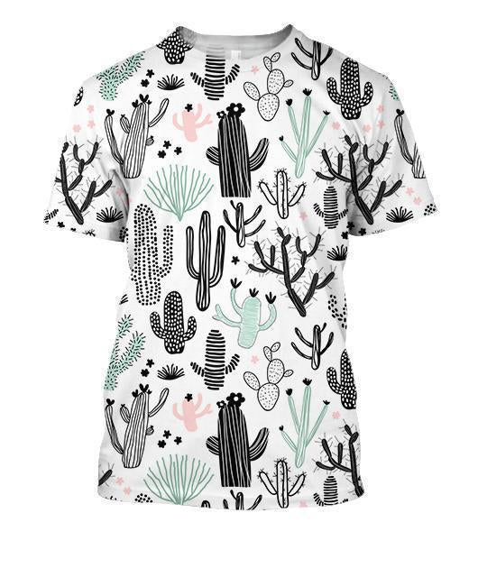 3D All Over Printing Many Cactus Shirt-Apparel-NTH-T-Shirt-S-Vibe Cosy™
