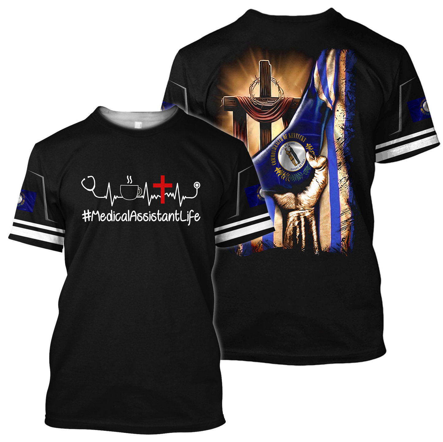 Medical assistant Kentucky 3d hoodie shirt for men and women HAC040403-Apparel-HG-T-shirt-S-Vibe Cosy™
