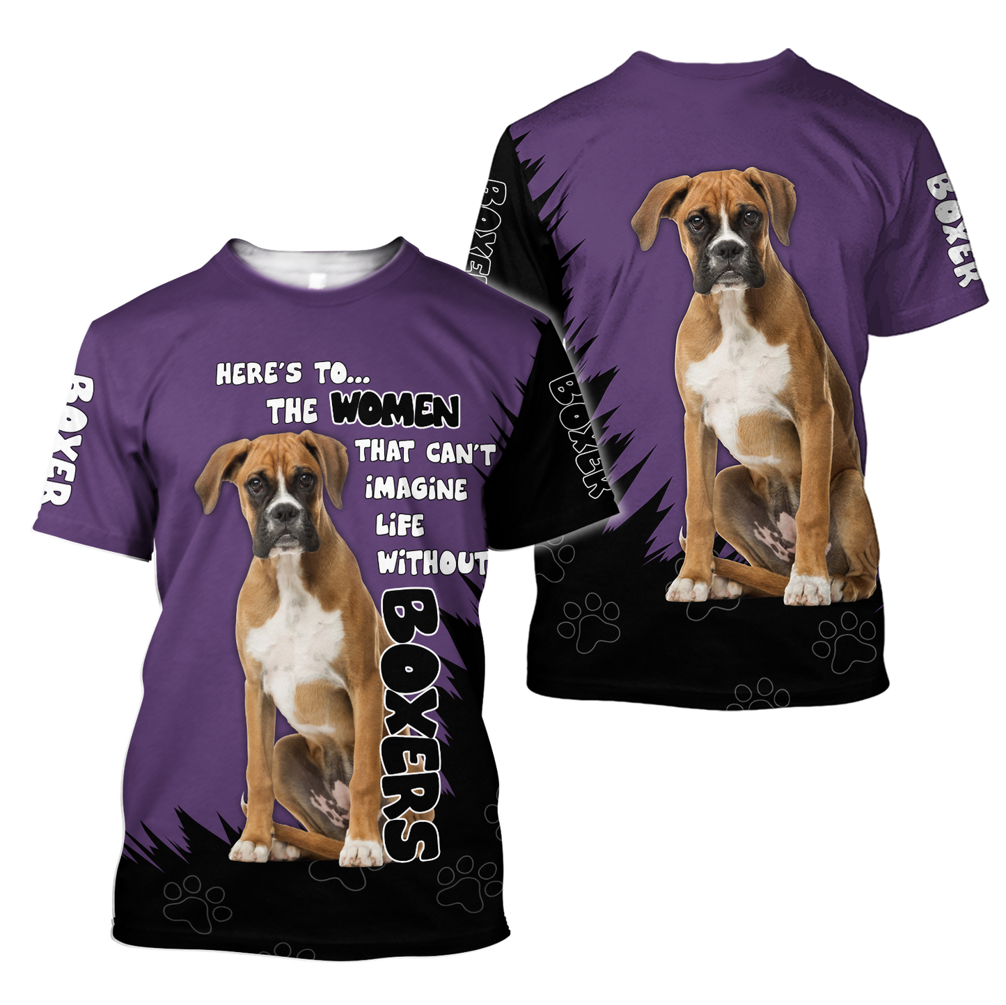 Dog Lover Boxer 3D Full Printed Shirt For Men And Women Pi281206-Apparel-MP-T-Shirt-S-Vibe Cosy™
