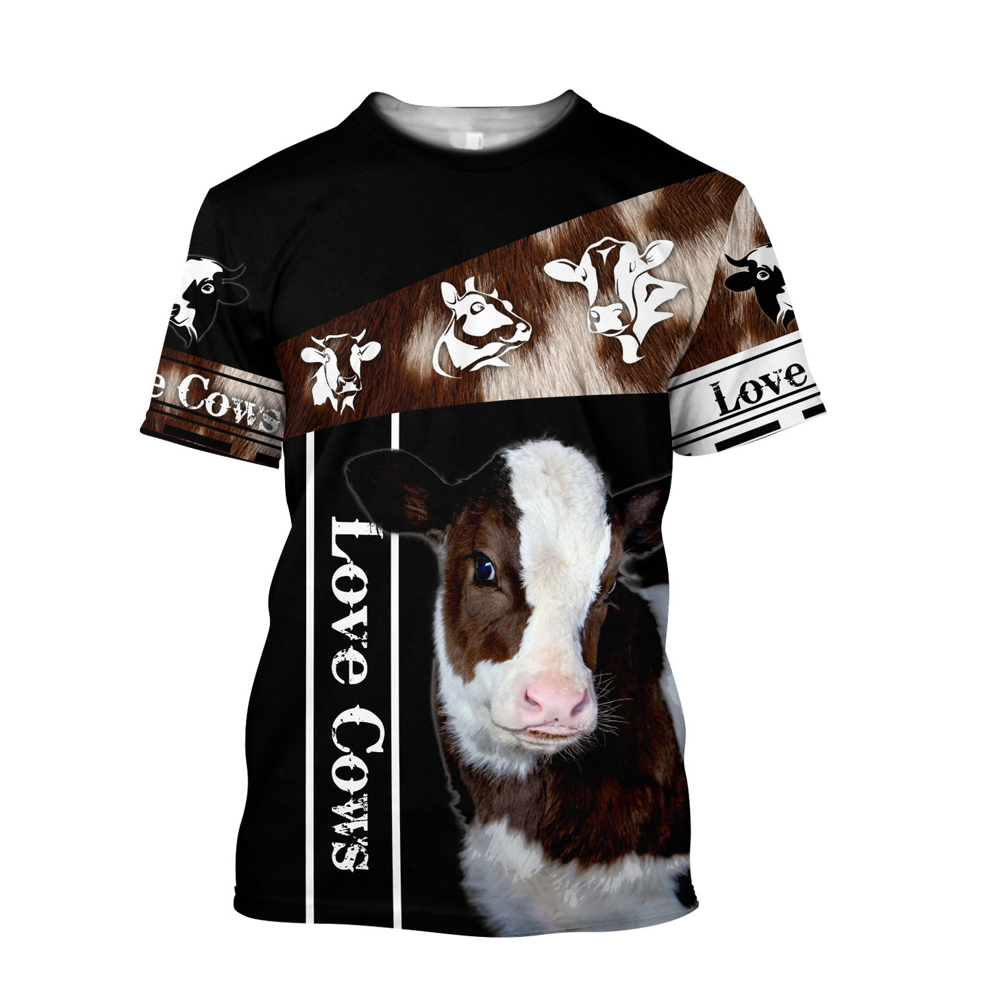 Love Cows - Happy Farm 3D All Over Printed Shirts