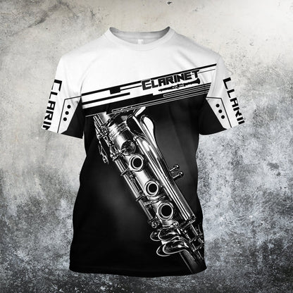 Clarinet music 3d hoodie shirt for men and women HG HAC31201-Apparel-HG-T-shirt-S-Vibe Cosy™