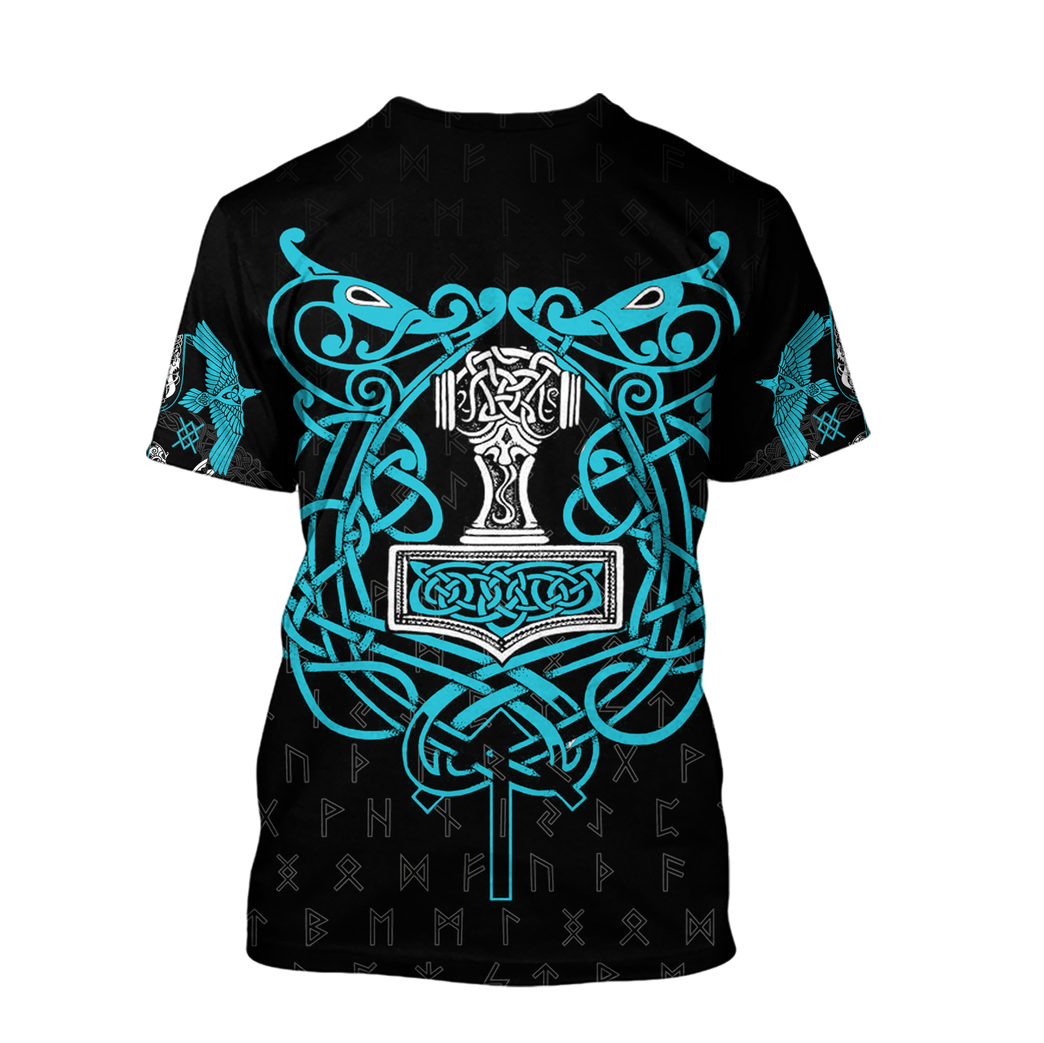 3D All Over Printed Raven And Odin version 2.0-Apparel-HP Arts-Hoodie-S-Vibe Cosy™