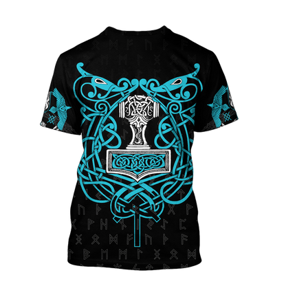 3D All Over Printed Raven And Odin version 2.0-Apparel-HP Arts-Hoodie-S-Vibe Cosy™