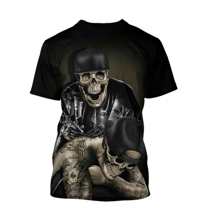Tattoo Is My Life And Skull Is My Love PL213-Apparel-PL8386-Hoodie-S-Vibe Cosy™