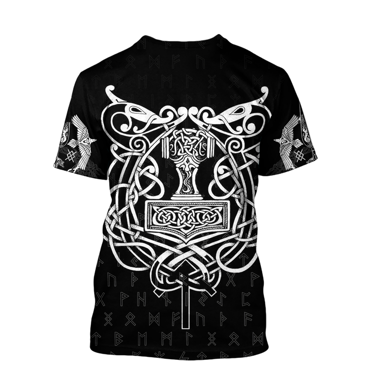 3D All Over Printed Raven And Odin version 1.0-Apparel-HP Arts-Hoodie-S-Vibe Cosy™