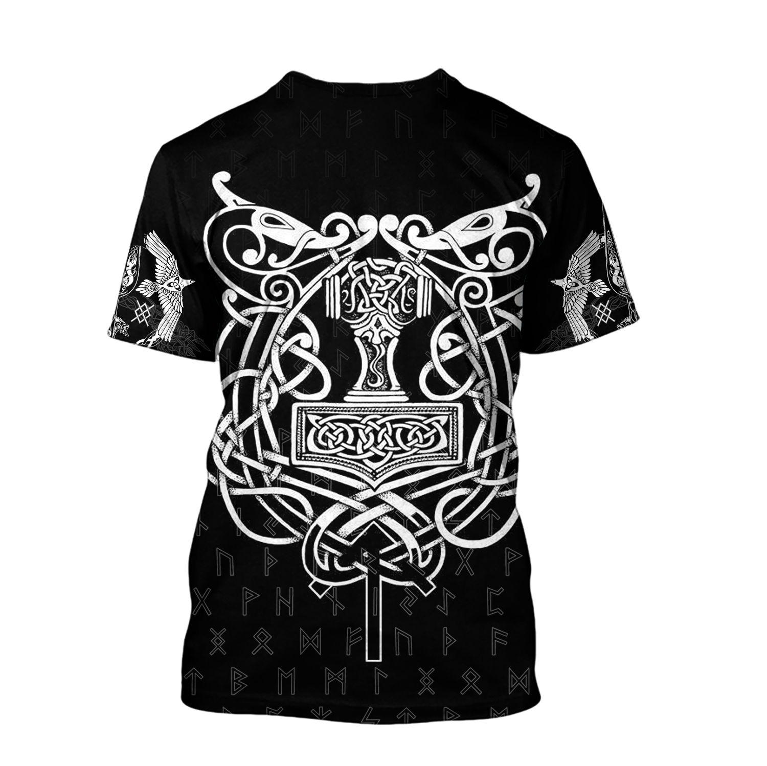 3D All Over Printed Raven And Odin version 1.0-Apparel-HP Arts-Hoodie-S-Vibe Cosy™