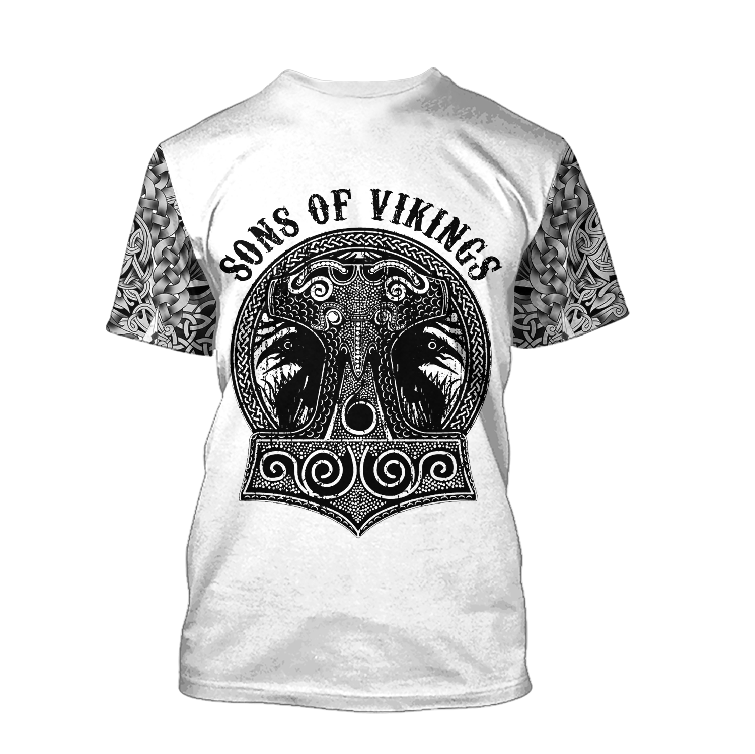 3D All Over Printed Sons Of Vikings Hoodie-Apparel-HP Arts-Hoodie-S-Vibe Cosy™