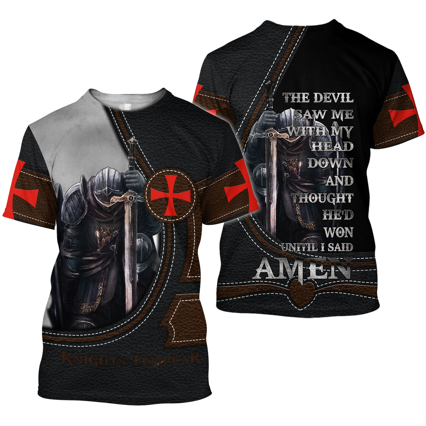 Knights Templar Sons Of God 3D all over printed for men and women PL08092004
