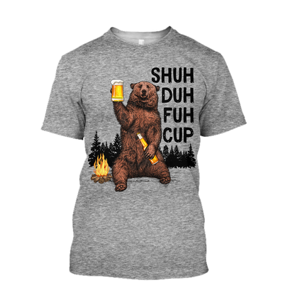 Shuh Duh Fuh Cup - Bear go Camping B101-Apparel-NNK-T-Shirt-S-Vibe Cosy™