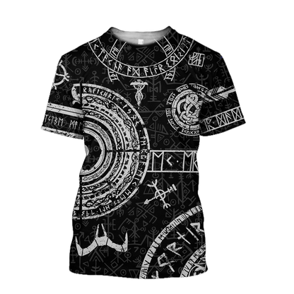 3D All Over Printed Viking God of War-Apparel-HP Arts-T-Shirt-S-Vibe Cosy™