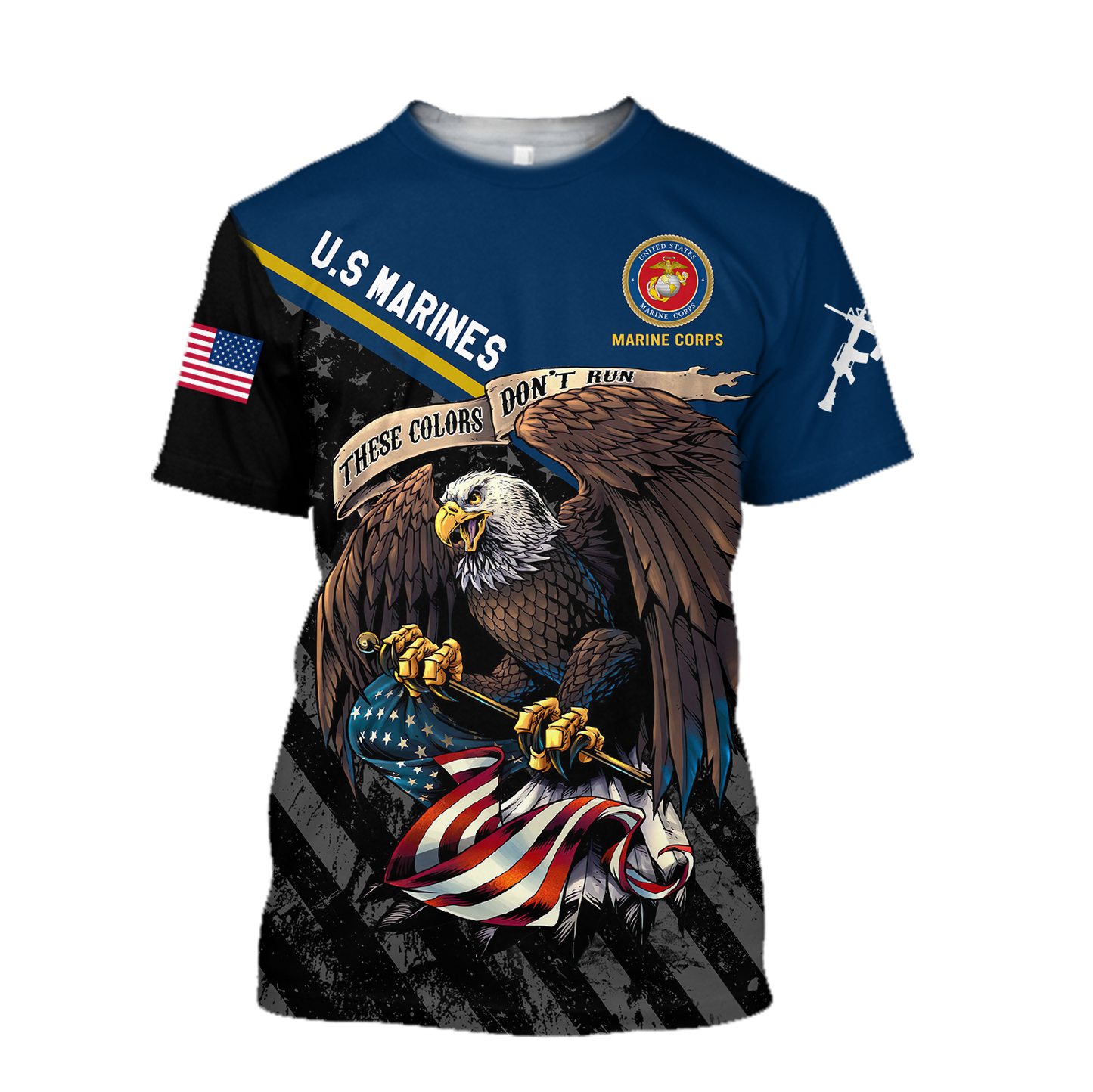 US Veteran Marine Corps 3d all over printed shirts for men and women TR3005201S-Apparel-Huyencass-T-Shirt-S-Vibe Cosy™