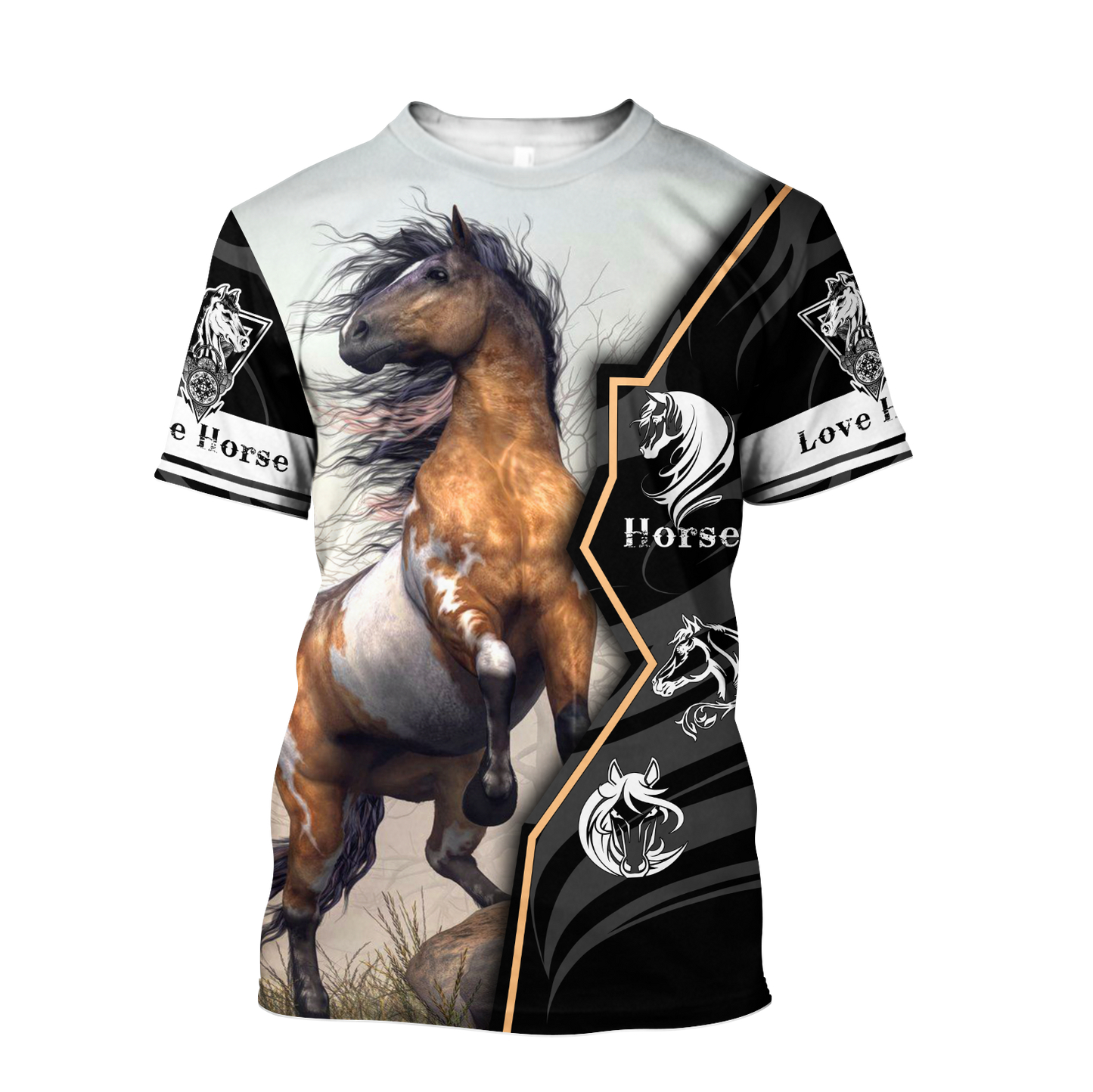 Beautiful Horse 3D All Over Printed shirt for Men and Women Pi040104-Apparel-NNK-T-Shirt-S-Vibe Cosy™