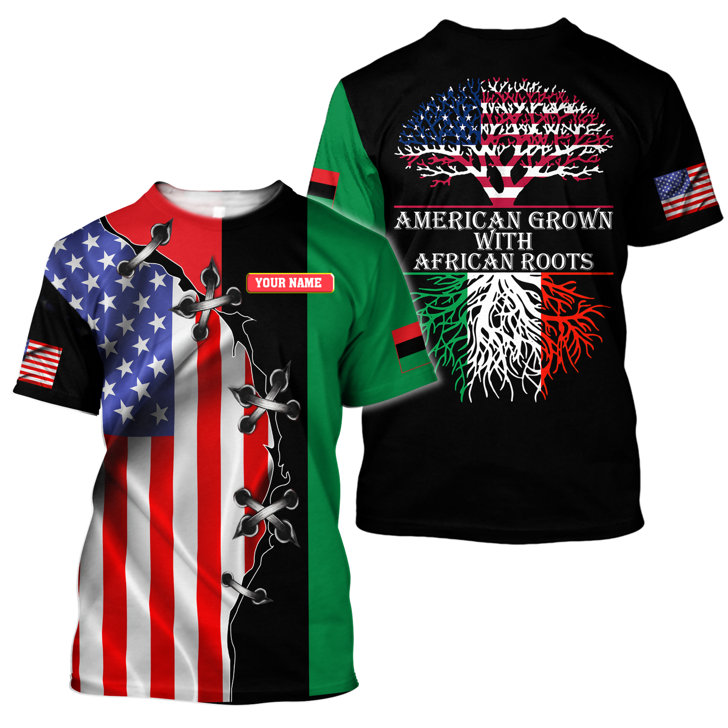 American grown with african roots 3d hoodie shirt for men and women HAC250601-Apparel-HG-T-shirt-S-Vibe Cosy™