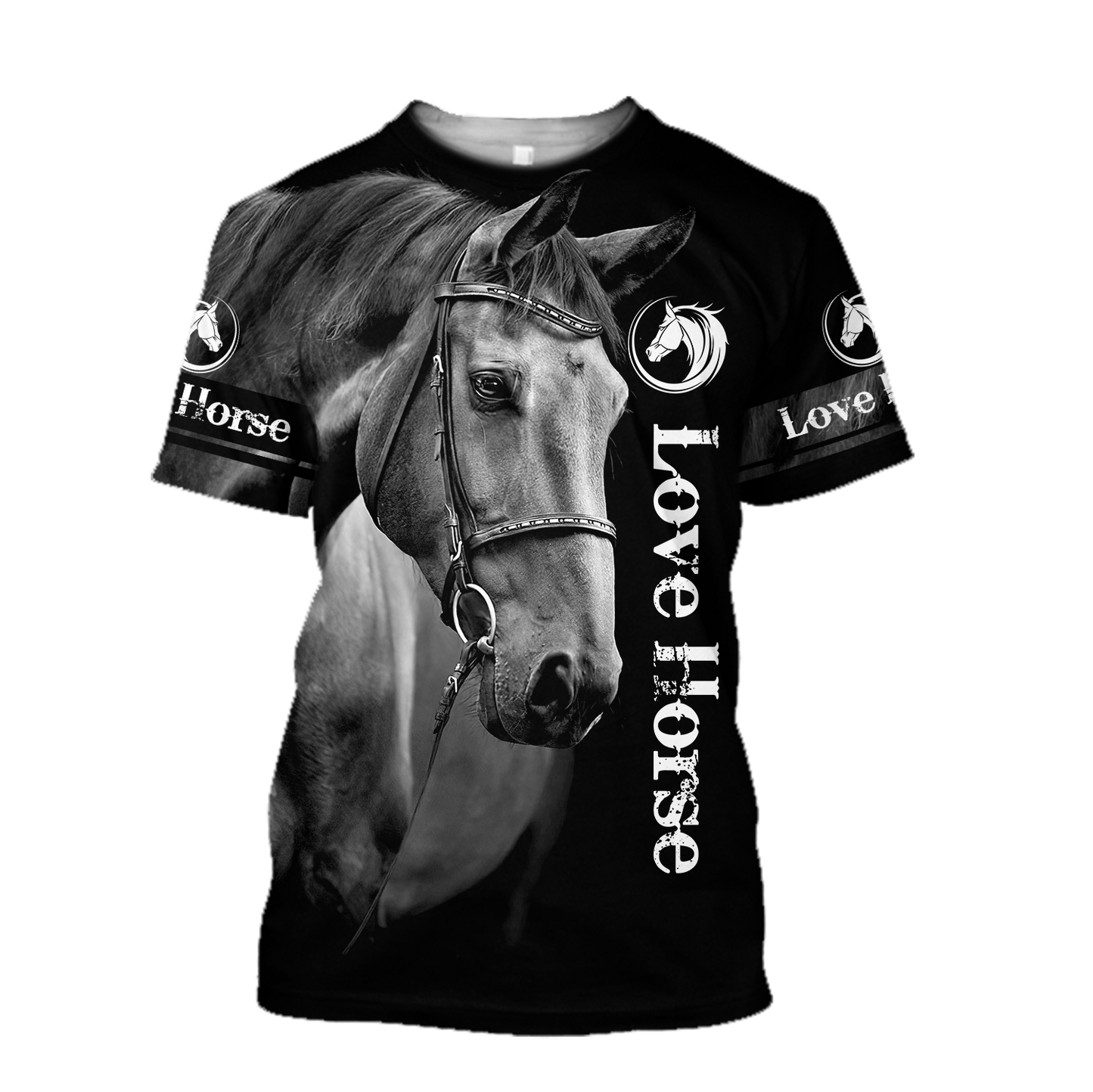 Love Horse 3D All Over Printed Shirts For Men And Women TR2005204S-Apparel-MP-T-Shirt-S-Vibe Cosy™