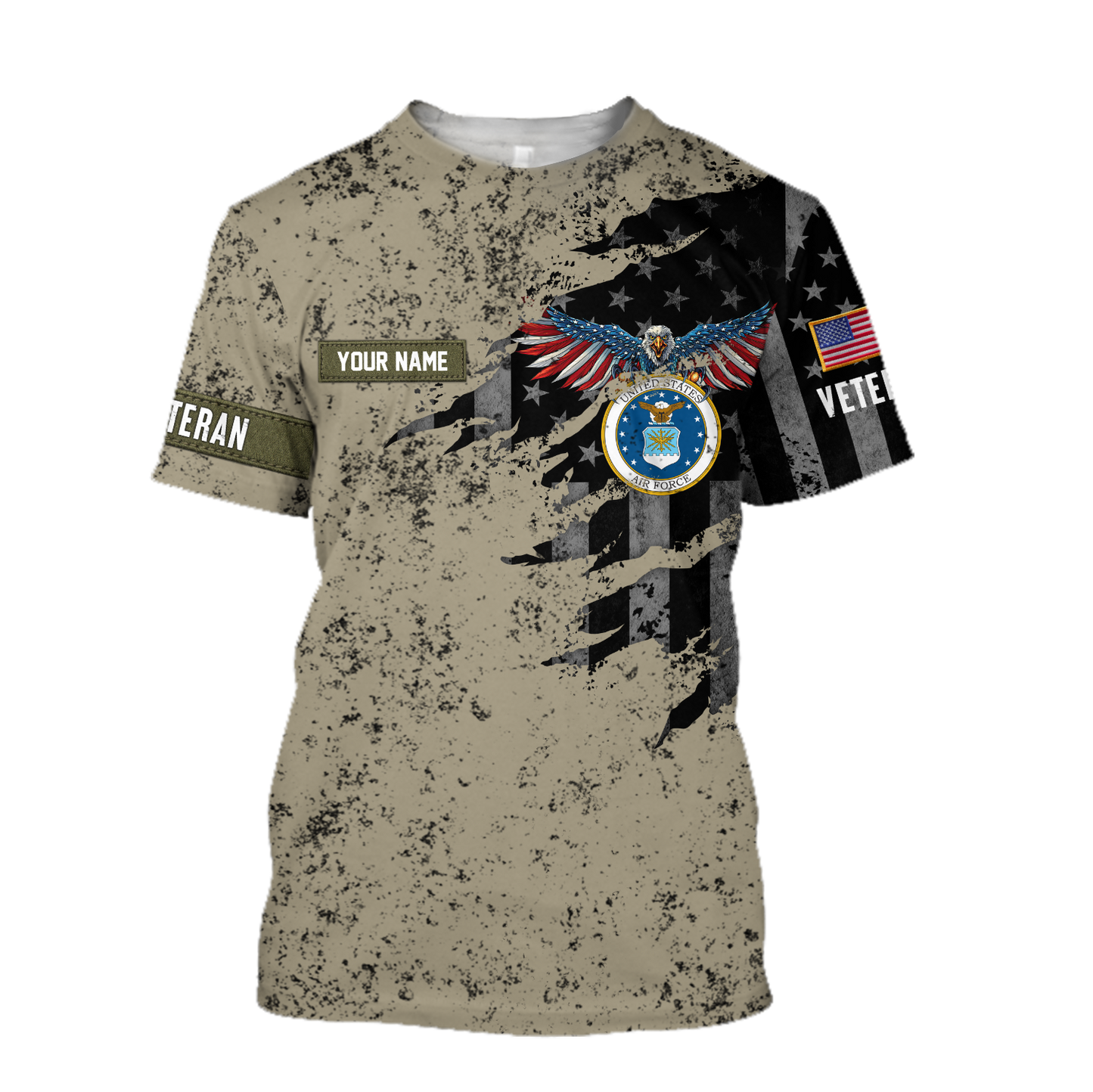 Veteran US Air Force in my heart 3D shirts for men and women