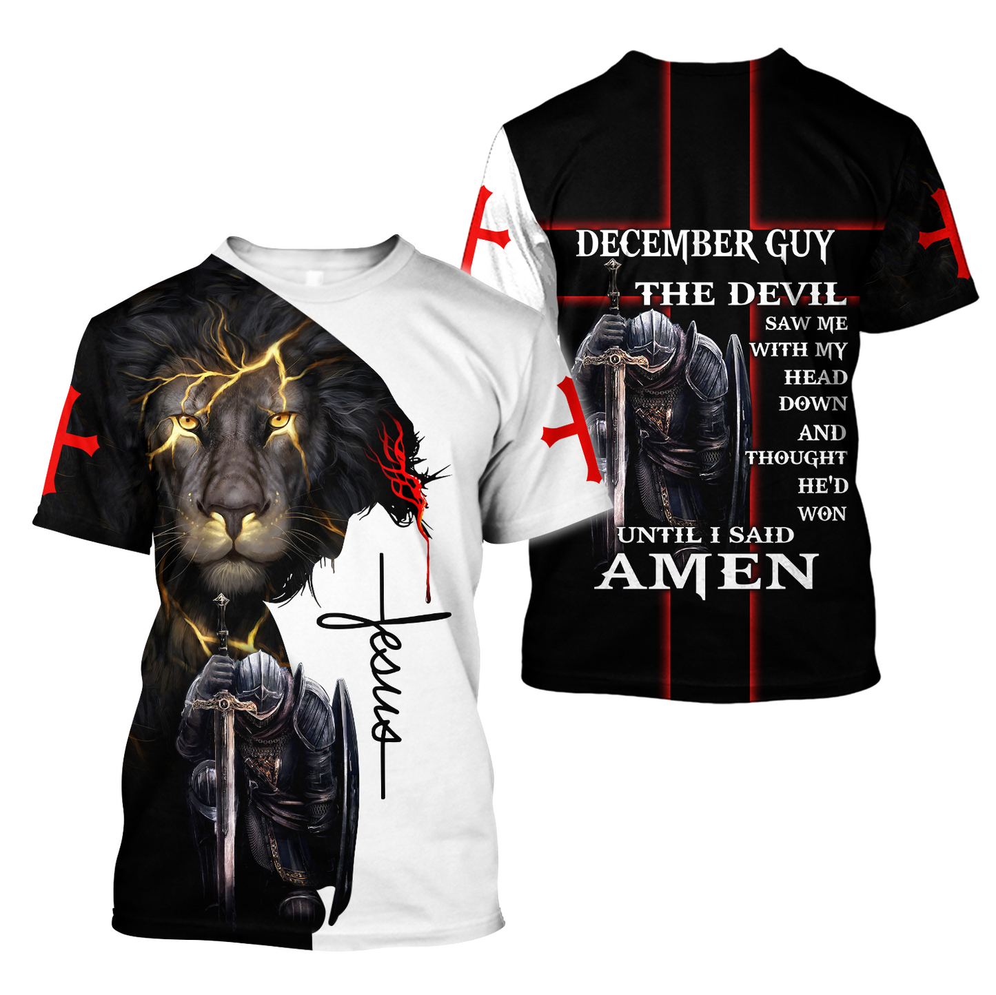December Guy- Untill I Said Amen 3D All Over Printed Shirts For Men and Women Pi250501S12-Apparel-TA-T-Shirts-S-Vibe Cosy™