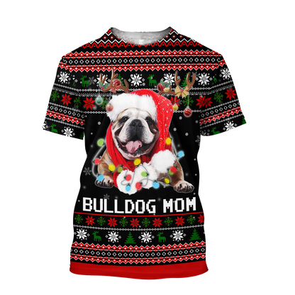 Bulldog mom 3D hoodie shirt for men and women NDD10192004