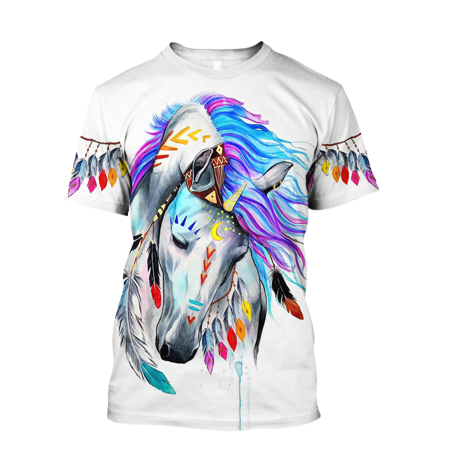 Beautiful Horse 3D All Over Printed shirt for Men and Women Pi060105-Apparel-NNK-T-Shirt-S-Vibe Cosy™