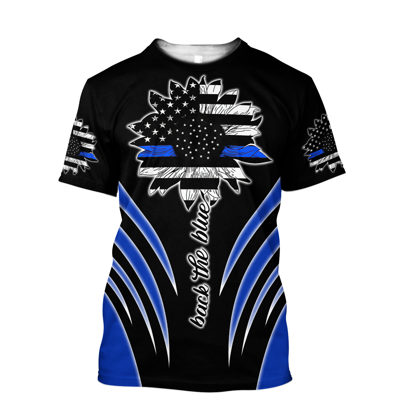 Back the blue 3d hoodie shirt for men and women HAC180608S-Apparel-HG-T-shirt-S-Vibe Cosy™