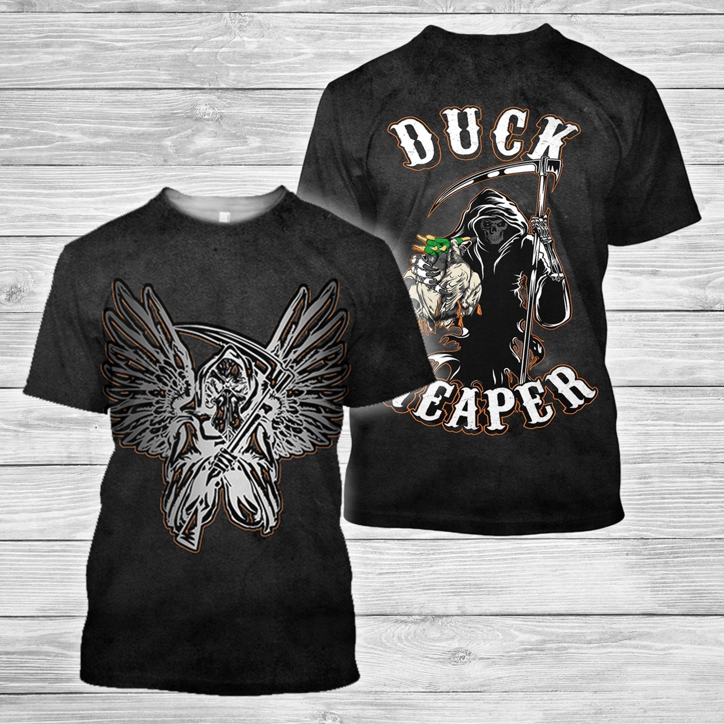 3D All Over Printed Duck Reaper-Apparel-HP Arts-T-Shirt-S-Vibe Cosy™