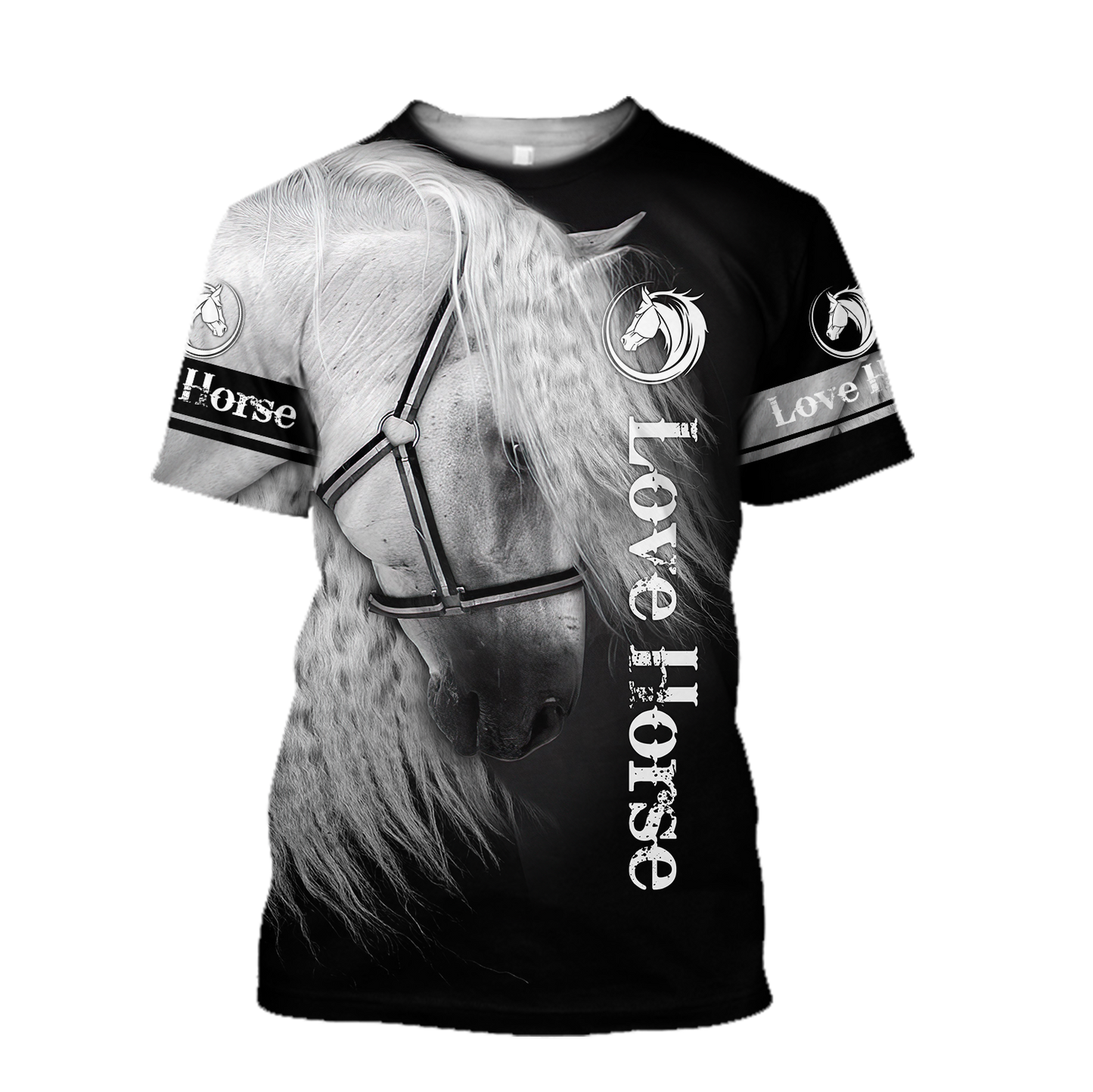 Beautiful Horse 3D All Over Printed Shirts For Men And Women TR2105201S-Apparel-MP-T-Shirt-S-Vibe Cosy™