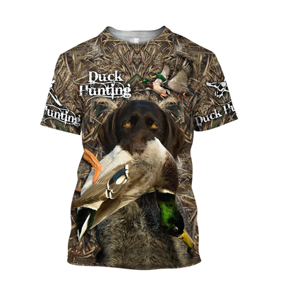 Duck Hunting Labrador Retriever Camo 3D All Over Print  Hoodie Pi17082001