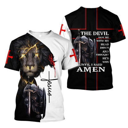 The Devil Saw Me With My Head Down 3D All Over Printed Shirts For Men and Women Pi250501S13-Apparel-TA-T-Shirts-S-Vibe Cosy™