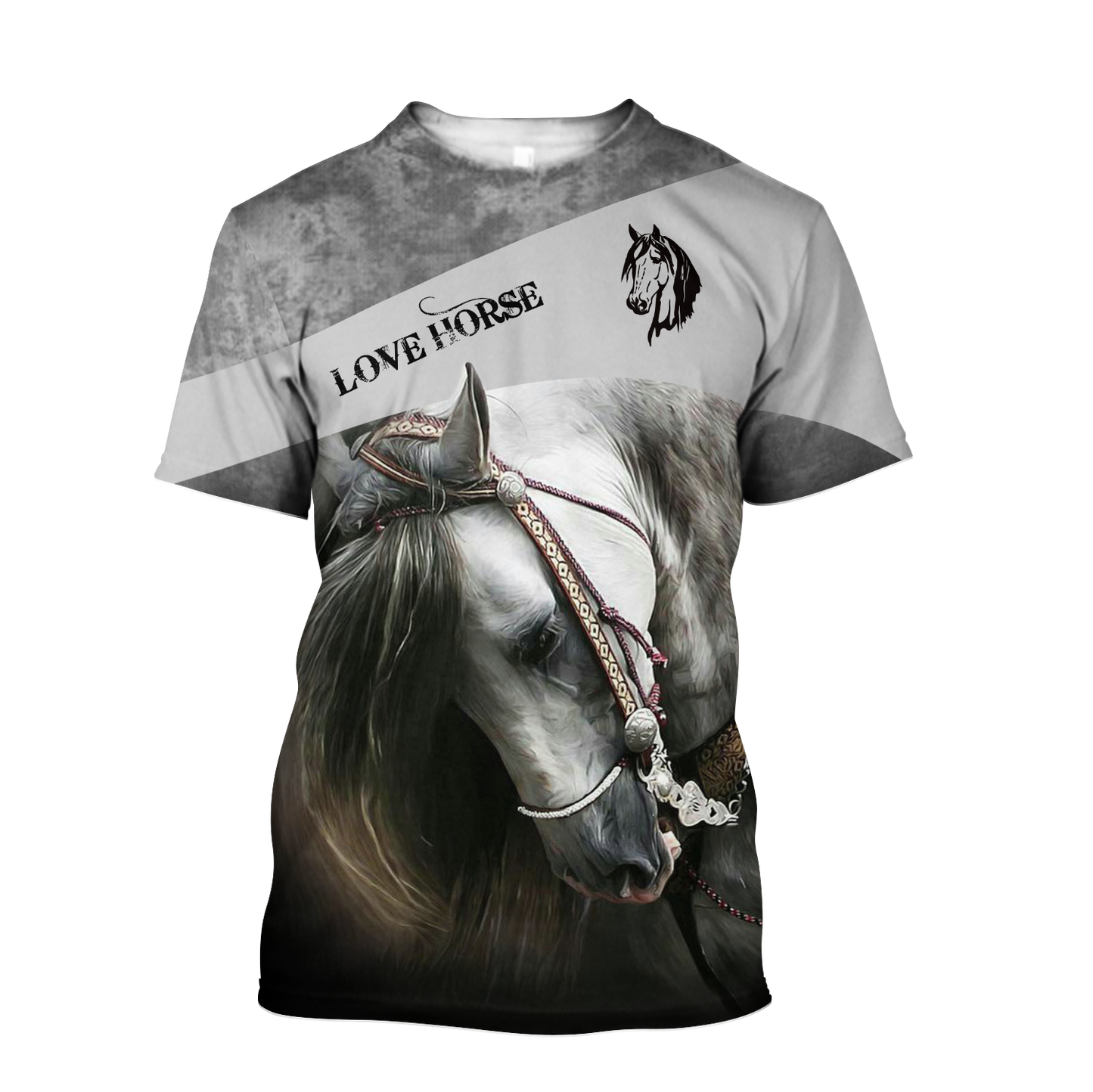 Beautiful Horse 3D All Over Printed shirt for Men and Women Pi070101-Apparel-MP-T-Shirt-S-Vibe Cosy™