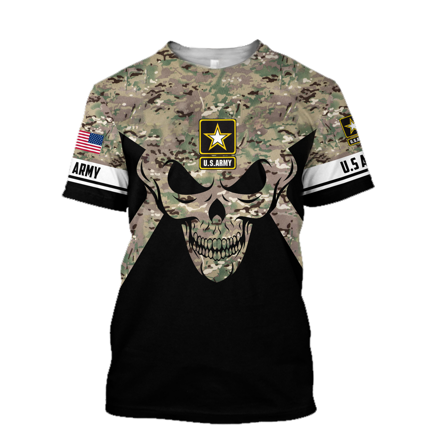 Soldier US Army Skull 3D All Over Printed Shirt Hoodie MP28082005