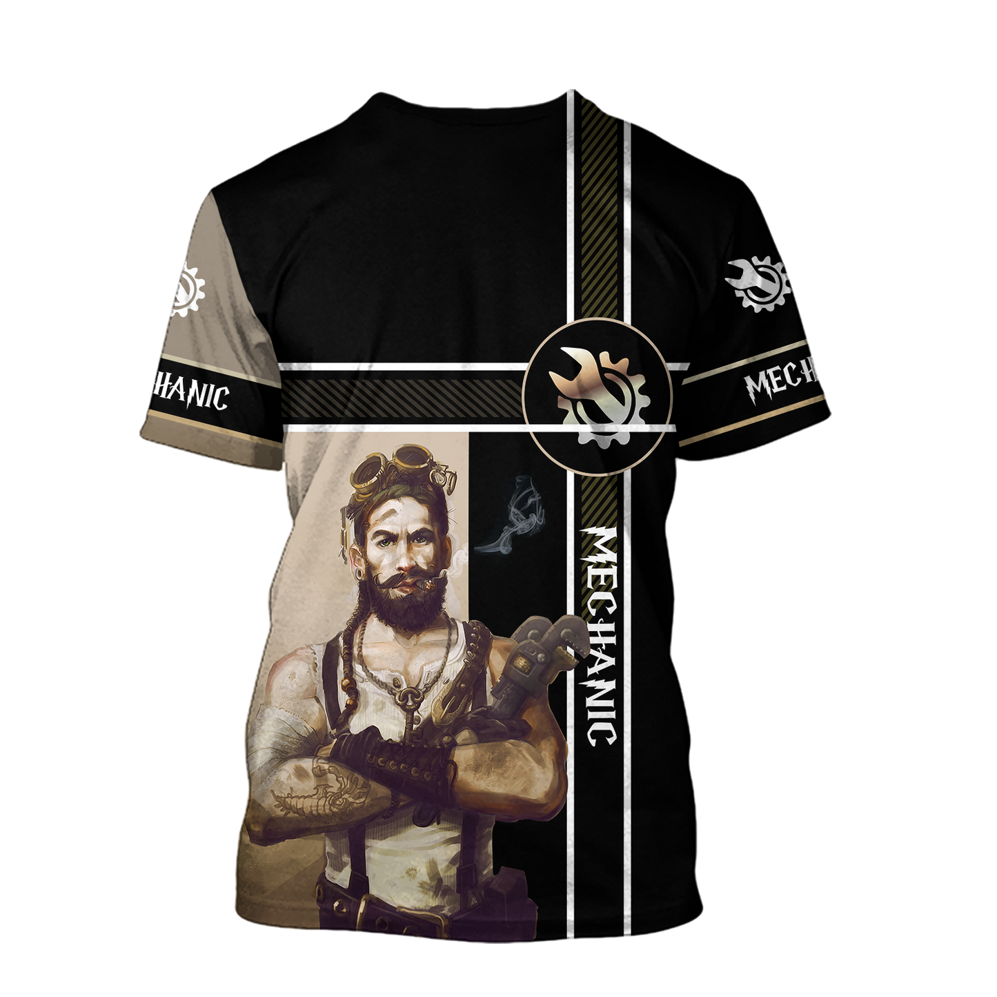 Mechanic Steampunk All Over Printed Hoodie For Men and Women HVT23102002