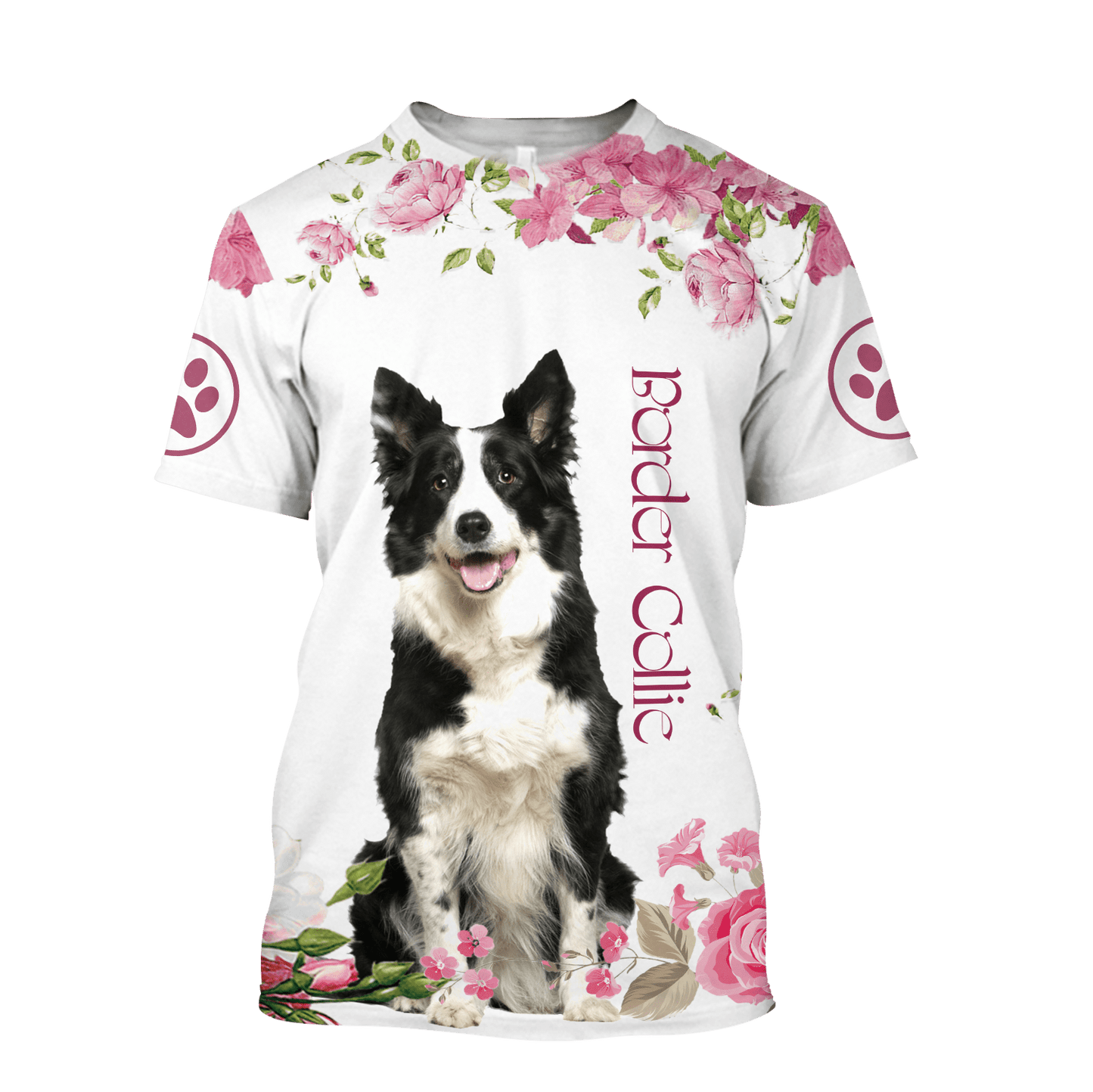 Border collie 3D All Over Printed shirt & short for men and women PL