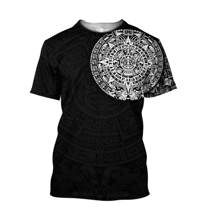 Aztec Mayan Tatoo 3D All Over Printed Shirts For Men and Women DQB07102008S-Apparel-TA-T-Shirts-S-Vibe Cosy™