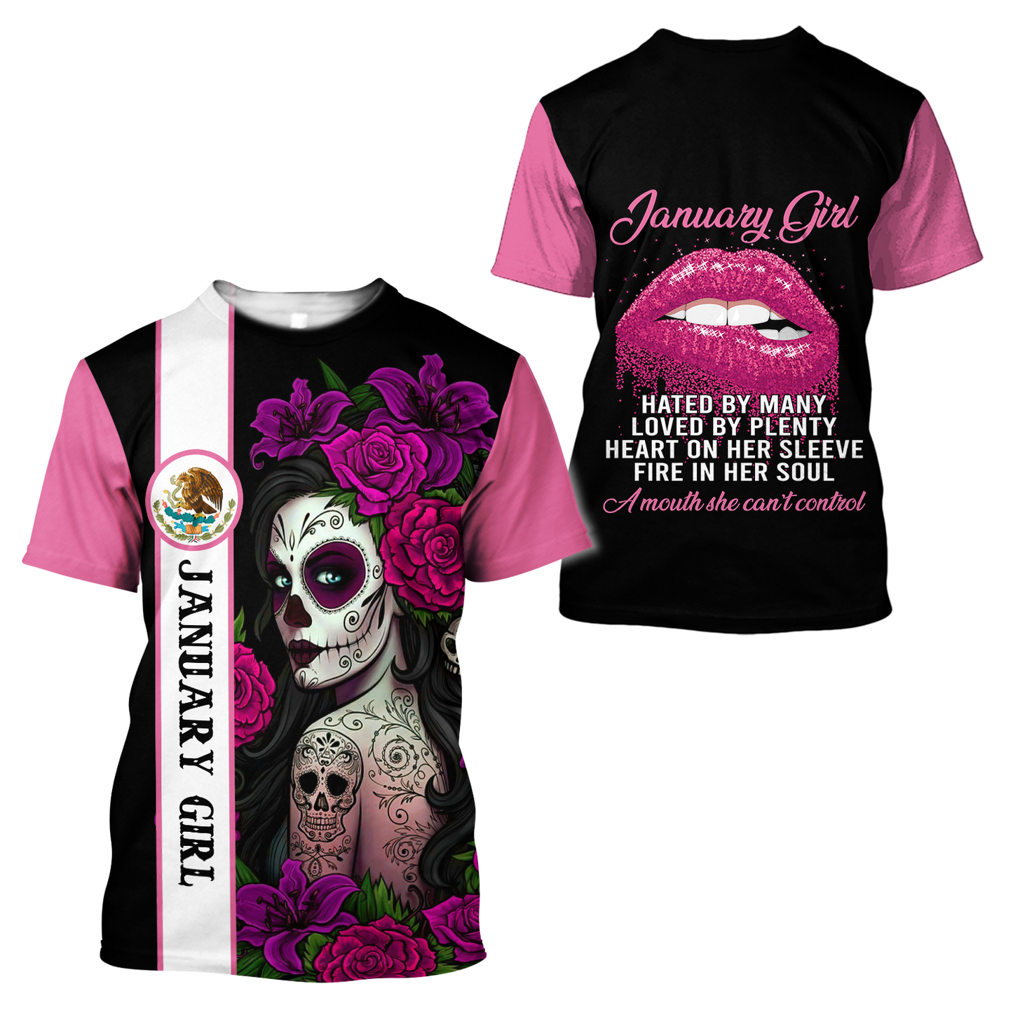 January Girl Customize Name 3D All Over Printed Shirts MH10112001
