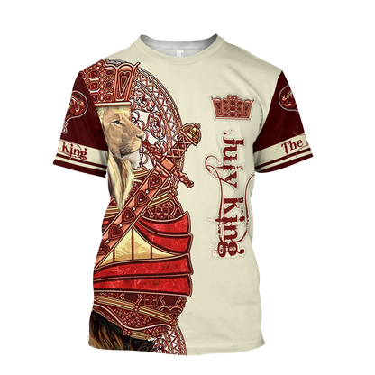 July King Lion Royal  3D All Over Printed Unisex Shirts