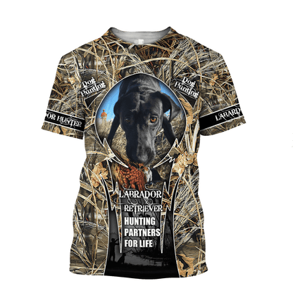 Hunting Labrador 3D Over Printed Unisex Deluxe Hoodie ML